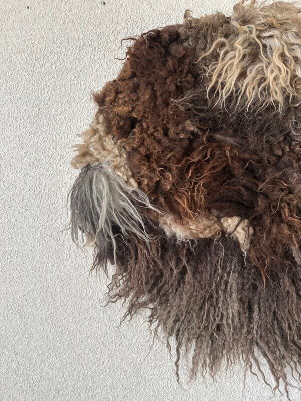 wandkleed dot wol vilt schapenvacht - Afbeelding 5