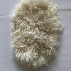 krullen gevilte vacht wit