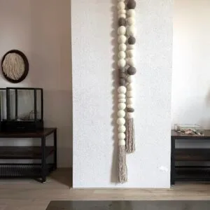 xxl woon ketting wandkleed schapenwol