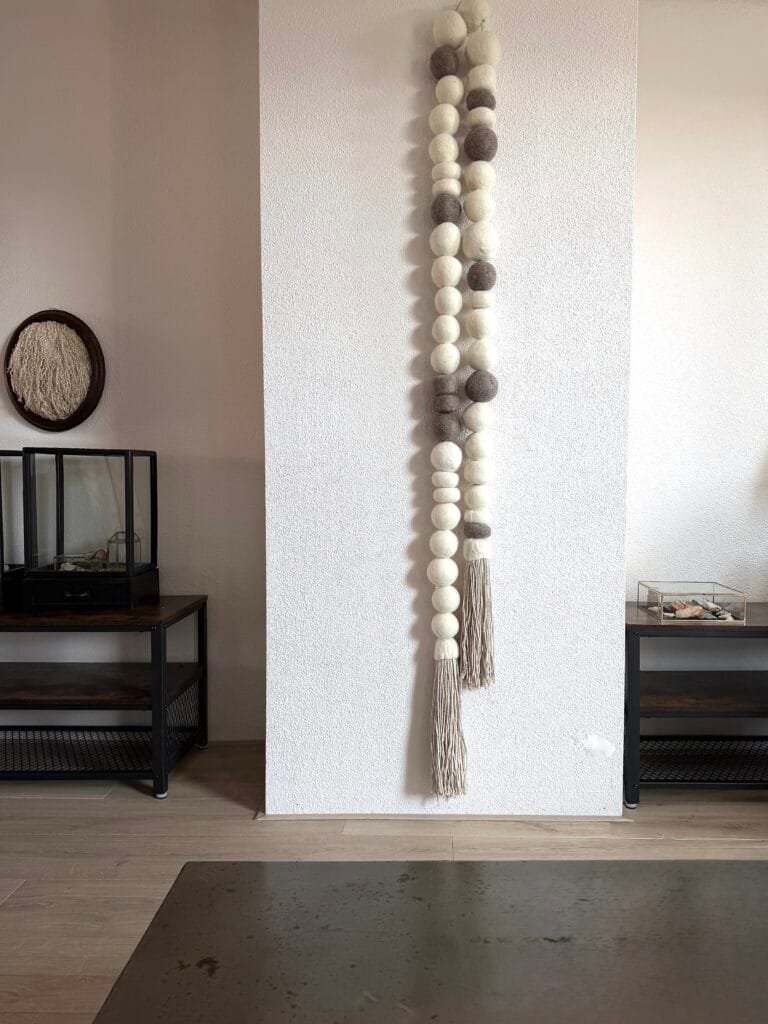 xxl woon ketting wandkleed schapenwol