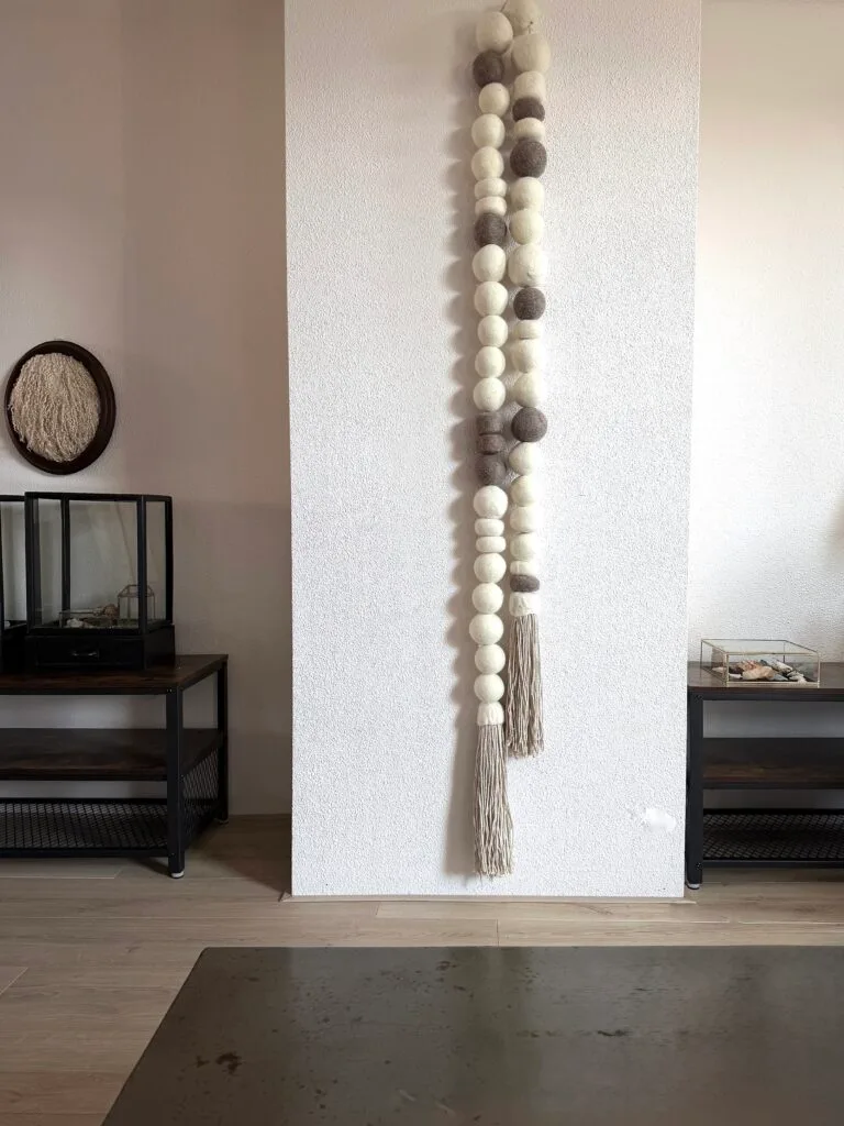 xxl woon ketting wandkleed schapenwol