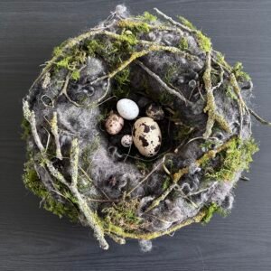 paas decoratie van wol